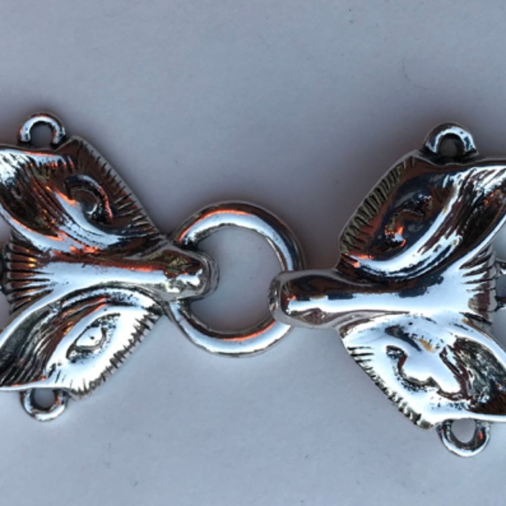 silver fox cloak clasp lovely